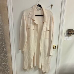 By Design Women's Cream Long Cardigan Sz L